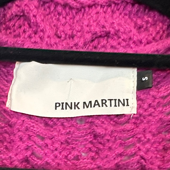 Pink Martini Textured Knit Open Cardigan | Fushia Purple Cozy Layer - Picture 9 of 13